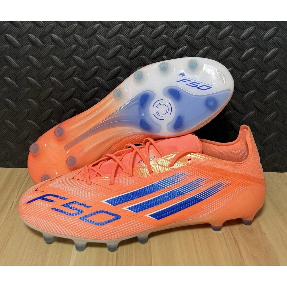 Adidas F50 Elite AG Soccer Cleats Beam Orange Blue JH7637 Mens Size 13 NEW